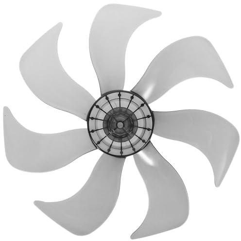 Angoily 7 Floor Fan Blade Ceiling Fan Blades House Fan Ceiling Fan Parts Replacement Fan Blades 14 Inch Fan Plastic Fan Blade Universal Fan Blades for Table Fan 7 Leaves Fan Blades Desktop