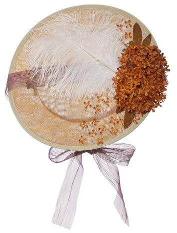 Chapeau de soleil en dentelle et rubans pour filles et femmes