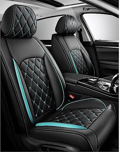 ZAPORA Autositzbezüge, für Dacia Sandero Stepway 2020-2023 5-Sitze Ledersitzbezüge Allwetter wasserdichtes Komfortabler Autositzbezug Full Set Sitzbezüge,D