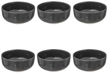 Secret de Gourmet - Lot de 6 Coupelles Marie 15cm Gris