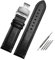 TINTAG Für Ersatz Citizen AT8020 JY8078 armband echtes lederarmband 23mm blau Uhrenarmband mit faltschließe armband, 23 mm, Achat
