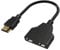 VIEVRE HDMI Splitter, 2 Monitore Können Nicht Gleichzeitig Verwendet Werden, 1080P HDMI Adapter, HDMI Verteiler, HDMI Mehrfachstecker, HDMI Doppelstecker für HDTV HD