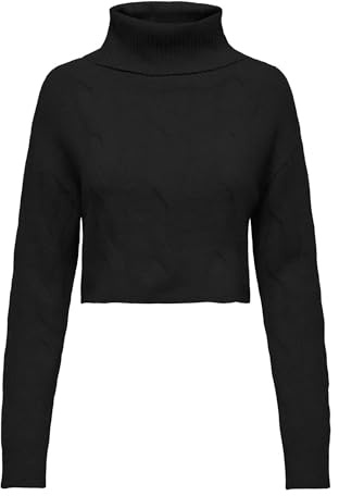 ONLY Damen Onlrio Life Ls Cable Rollneck KNT Pullover (1er Pack)