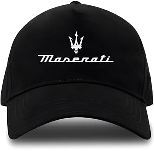 Generic Schwarze Mütze Baumwolle Eco Fans Maserati - Weiß, Schwarz , 56/58 cm
