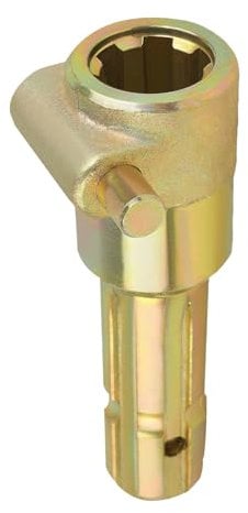 Traktor-Zapfwellen-Adapter, 1 3/8 Zoll 6-Keil-Innengewinde auf 1 3/8 Zoll 6-Keil-Zapfwellen-Außengewinde-Zapfwellenverlängerung, Bis zu 70 PS Traktor, mit Pat's