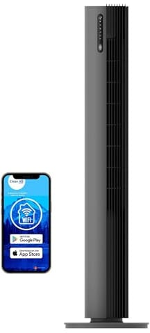 Clean Air Optima Ventilador de torre de lujo con ionizador CA-407G Smart