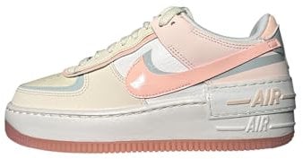 NIKE Air Force 1 Shadow, Sneaker Donna, Coconut Milk/Crimson Tint, 39 EU
