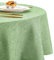 DWCN Grün Tischdecke Rund 140cm，Tischdecke Leinenoptik Abwaschbar Tischdecke Outdoor Tischdecke Wetterfest Tischwäsche für Esszimmer, Garten, Party, Hochzeiten, Haushalt Wohnzimmer, Balkon