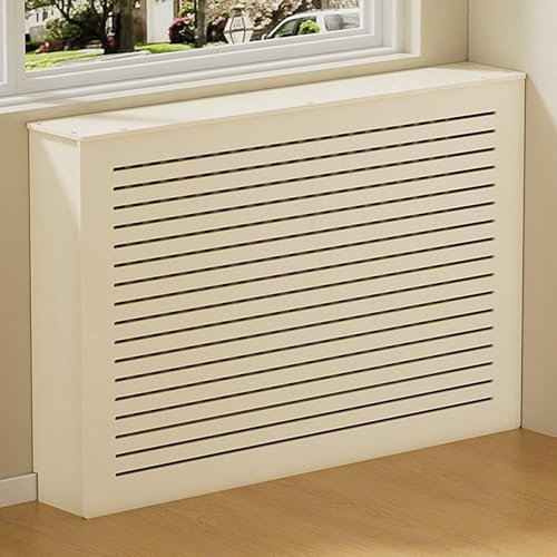 Snaweo PVC Radiator Cover, Heating Cabinet Shelf, Modern Radiator Cover Grill Shelf Cabinet, Heater Cover Cupboard Shelf, Stronger Load-Bearing Capacity, Shielding Storage Design(L70xH70xW23cm)