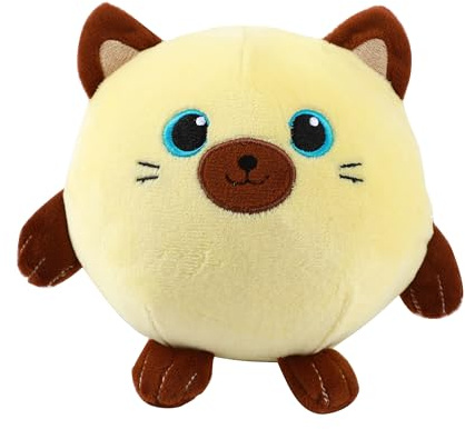 I-TOTAL® - Weiches Squishy Kissen aus Memory-Schaum 14 cm Durchmesser, Squishy Pillow (Siamese CAT)