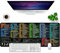 Excel Shortcuts Tapis de souris Noir Sous-main XL Grand tapis de souris de jeu Mémo Bureau Mat Clavier Mouse Mat (Français)