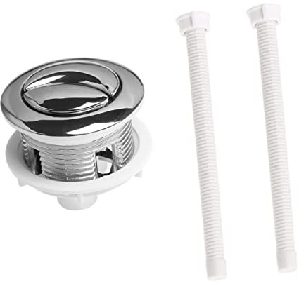 UKCOCO Varillas de Botón de Descarga Doble Inodoro de Compatible con Cisternas de Accesorios Prácticos Reemplazo