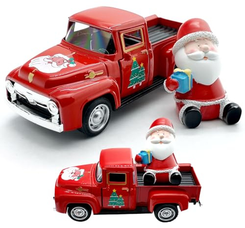 Weihnachten Miniatur Ornament Kits, Mini Xmas Style Figuren Miniatur-Figuren aus Kunstharz,Weihnachtsmann Weihnachtsbaum niedlichen Cartoon Xmas Decor für Home Garden Party Dekoration-B