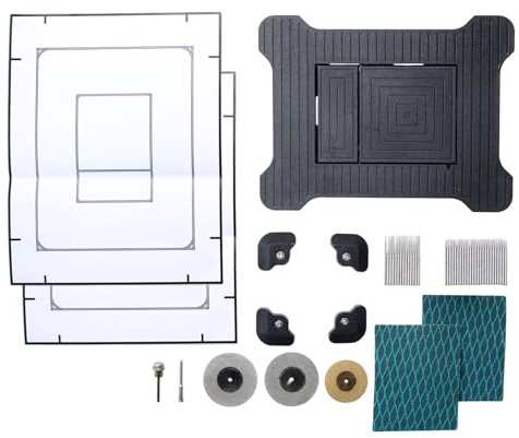Placa de pulsador para GROHE Skate Cosmopolitan, placa de pulsador oculta, 2 cantidades de purga, placa de pulsador para cisterna, grifo de fregadero, instalación a ras de superficie