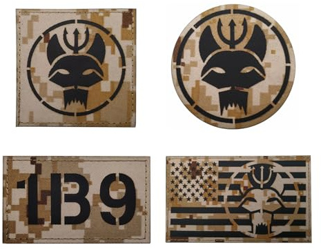 Bestickte Camouflage Patches, Outdoor Set taktischen Motivabzeichen | Passendes taktisches Abzeichen,SEAL Team Aufnäher,Moralabzeichen für Rucksäcke,Tactical Patch,Abzeichenaufkleber aus Stoff