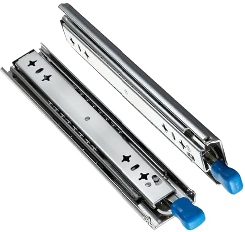 Heavy Duty 800mm Drawer Slides with Lock 120kg Load Capacity Full Extension Ball Bearing Drawer Rails for Trucks & Cars -Drawer Runners