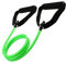 Rubber Resistance Band Tube Cord Fitness Home Gym Exercise Training with Handles (GREEN)