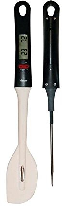 Dexam 5017039165452 ThermoSpoon Digital Thermometer and Silicone Spatula,Black