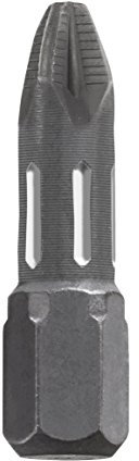 kwb 2 x Bits 25 mm PZ 1 Torsion 122101 (TQ 60 Stahl, Torsionszone, ISO 1173 Antrieb C6.3)