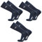Kappa 3 Paia Calzino Corto in Filo di Scozia Unisex (42/44, blu)