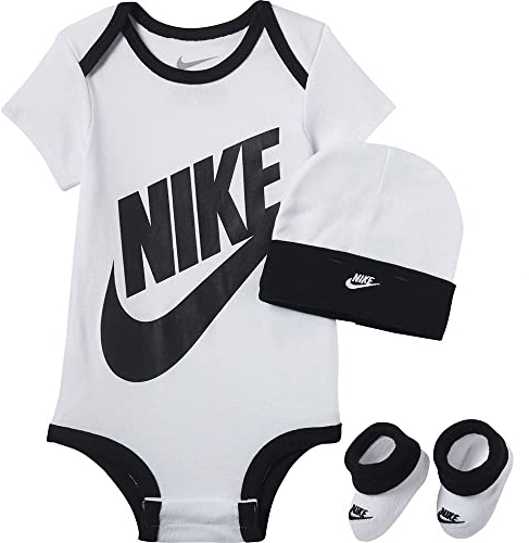 Nike Baby - Jungen mn0073-001_6-12m Socken, Weiße Sportswear, 6-12 Monate EU