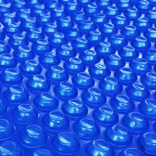 Festnight Poolabdeckung Pool-Solarfolie Rund Poolabdeckung Pool-Solarplane PE (455cm, Blau)