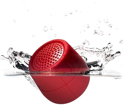 Lexon MINO x Bluetooth-Lautsprecher, wasserabweisend, Rot