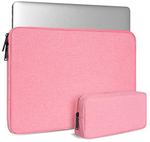 15.6 Inch Laptop Sleeve Case for Lenovo IdeaPad 3 3i/Lenovo ThinkPad E15/ Legion/Yoga 7i 16 inch/Flex 5, LG Gram 16, Dell HP Asus Acer Chromebook with Small Case, Pink