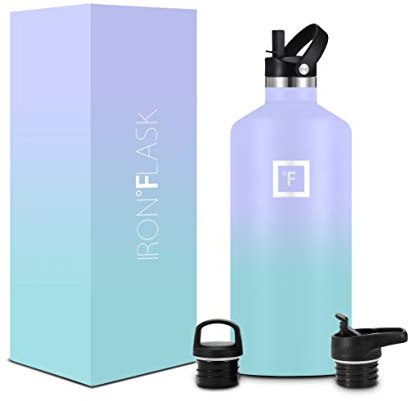 Isolata Borraccia Termica con Cannuccia - 710/950 ml - a Doppia Parete Acciaio Inox Bottiglia Termica - Borracce Termiche a Prova di Perdite Senza BPA per Campeggio Palestra Sport