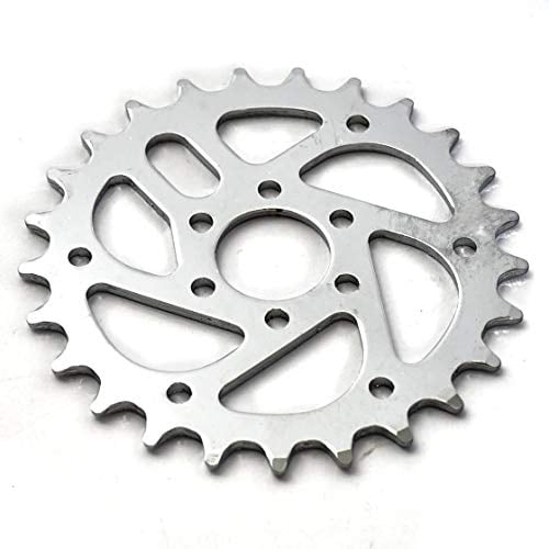 KHE BMX Kettenblatt 25 Zähne SILBER VERCHROMT CNC nur 78g
