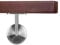 Handlauf Holzhandlauf VKT 42 x 42 mm Wandhandlauf Buche gebeitzt auf Wenge Halter rund 50 cm 2 Halter