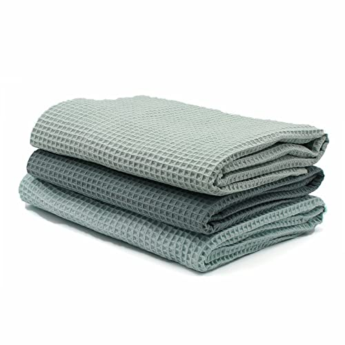 VmG-Store 3x Waffelpique Set je 0,5m x 1,5m Waffel Stoff 100% Baumwollstoff Tex Standard 100 (Set05, 3er Set)