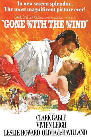 Gone with The Wind - vom Winde verweht - Poster Kunstdruck Art Print - Größe 61x91,5 cm