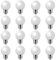 Jiotouhu 2W E27 G45 LED Warmweiß Glühbirne Beleuchtung Leuchtmittel, 200Lumens, Wasserdichte Lichterkette für Innen und Außen Bereich Urlaub Party Dekoration, AC 220-240V, 16 Stück