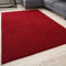THE RUGS Living Room Rug - Shaggy Soft And Elegant Carpets For The Bedrooms And Kitchen, Easy To Clean, Many Different Sizes (60x110 cm, Red)
