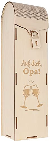 Spruchreif PREMIUM QUALITÄT 100% EMOTIONAL · Weinbox aus Holz · Verpackung für Weingeschenke · Geschenkidee zum Vatertag · Geschenkidee für Weinliebhaber · Geschenkidee für Opa · Auf dich, Opa!