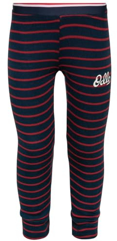 Odlo Thermohose Kinder Active Warm Originals Stripes I Winterleggings Mädchen Jungen I Warme Thermounterwäsche