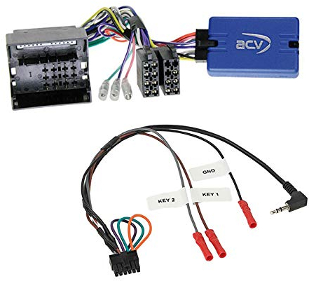 Lenkradfernbedienung Adapter Interface LFB Multi-Anschluss passend für Opel Meriva 2006-2010 kompatibel mit verschiedenen Autoradios