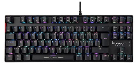 Konix Drakkar Mechanische Alfheim TKL AZERTY Gaming-Tastatur mit Kabel - TKL-Format ohne Nummernblock - RGB-Hintergrundbeleuchtung