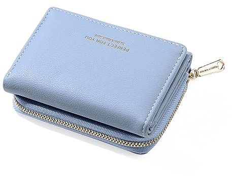 Petit Porte Monnaie Femme, Porte Feuilles pour Femme avec Grande Capacité, élégant Portefeuille Petit Format avec Grande Pochette pour pièces de Monnaie