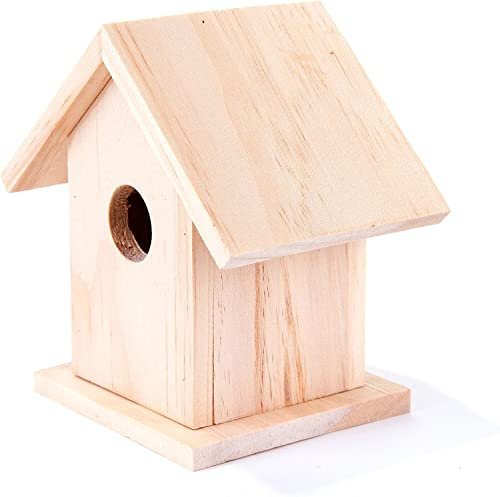 Unibos Aggloz | Kids Craft Kits for Kids DIY Bird House | Gifts for Kids Birthday | Paint Build Your Own Bird House | Crafts for Children to Build and Paint Birdhouse | Paint Nest Box | FSC Certified