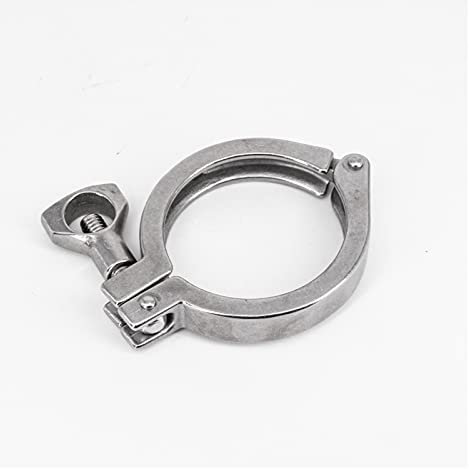 BBAUER Material de 2 Tri Abrazadera 304 Accesorios Sanitarios de Cerveza casera 64mm férula for Soporte de tubería