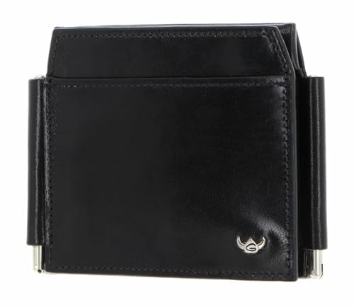 Golden Head Leder Geldklammer Kartenhalter Colorado RFID Protect Clip-Scheintasche 1923 Schwarz