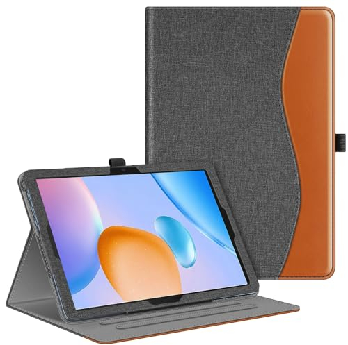 Fintie Hülle für TECLAST P40HD/ M40 Plus/ P40S/ P30S/ P20S Tablet 10 Zoll, Multi-Winkel Folio Schutzhülle Case mit Pen Halter Dokumentschlitze, Denim Grau