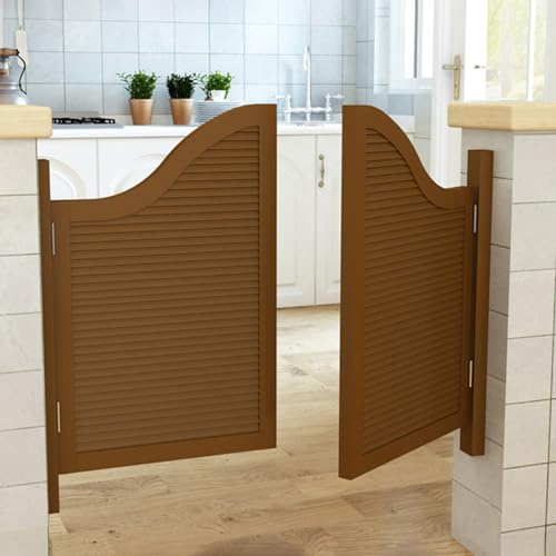 LXURY Puerta Vaiven de Madera Maciza, Puertas Batientes de Cafetería, Puertas Batientes para Cocina, para Cocina, Baño, Lavandería