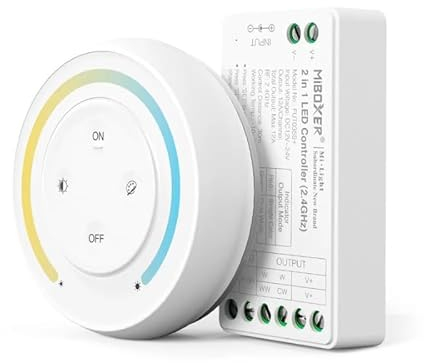 MiBoxer LED 2in1 SET (Controller + Fernbedienung) 2.4G 12/24V 12A | FUT035SA+ | Single Color/Dual White