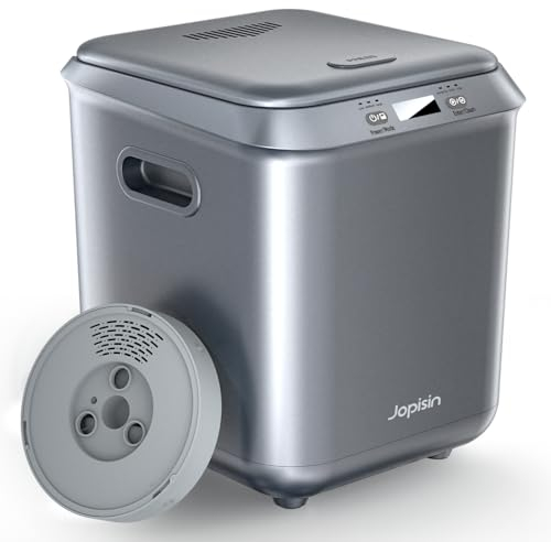 Electric Kitchen Composter for Indoors, 2.5 L, Odourless Smart Compost Bin with Removable Carbon Filter, Updated Grinding Blade