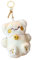Rurunklee Animal Plush Keychain - Plush Lucky Cat Keyring - Portable Lucky Cat Anime Plush Key Chain for Schoolbag, Bag, weiß, Refer to description