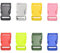 8pcs Seitliche Freigabe-Plastikmini Schnallen 3/8 Zoll für Paracord Armbänder, Hundehalsband, Gurtband, Bushcraft, Rucksack-Zusätze, Zelt