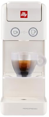Illy Kaffeemaschine Y3.3, weiß, kompatibel mit Iperespresso-Kapseln für Espresso und Amerikanischen Kaffee